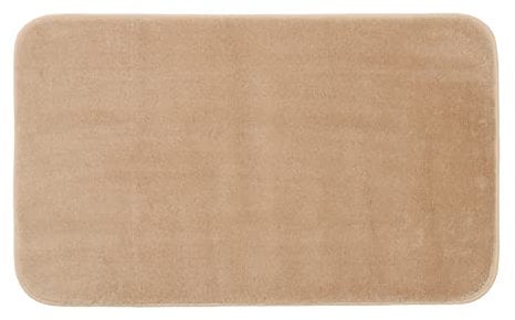Gözze - Premium Rutschfester Badteppich, RIO, 100% Microfaser, 60 x 100 cm - Sand
