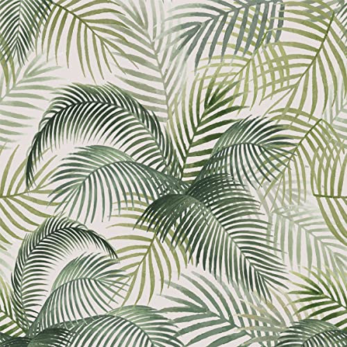 Pegatinas de Pared Hojas de Palma, Wanweitong Vinilo Decoración Hoja Planta Verdes Tropical, Murales Adhesivos y Pegatinas de Planta Tropicales para Dormitorio, Sala de Estar, Oficina