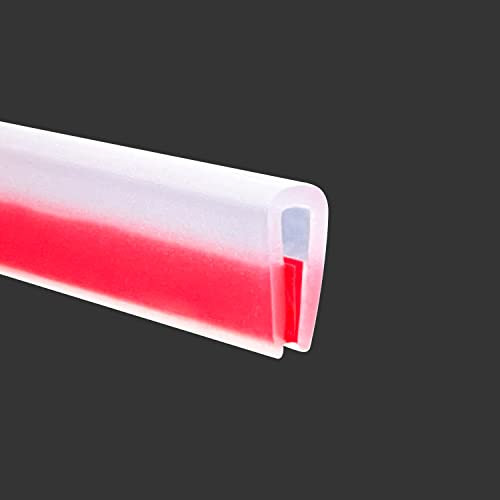 Clear Rubber Edge Trim, Car Door Edge Guards, Self-Adhesive Transparent Edge Protector for Sheet Metal Parts, Fit 1/16(1.5mm), U Channel Edge Trim for Sharp Edge, Length 3m