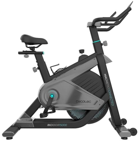 Cecotec Cecotec Indoor-Fahrrad, Bluetooth-Konnektivität, Kompaktes Design, Ergonomischer und Verstellbarer Sattel und Lenker, LCD-Display