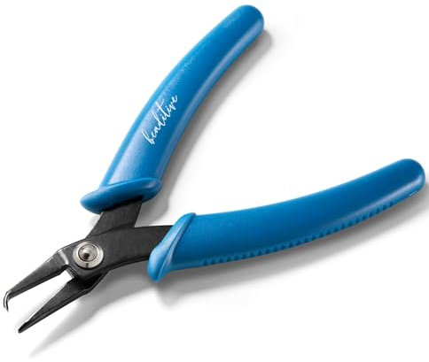 Beaditive Split Ring Pliers | Jewelry Making, Beading, Crafting | High-Carbon Steel | 5-Inch (Lake Blue)