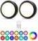Under Cabinet Lights RGB Wireless Lights LED Closet Lights Night 4000K Dimmable 2pc Cadrim 13 Colors Changing Battery Powered Light Remote Control Brightness Adjustable Timer Kitchen Wardrobe Cupboard