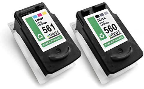 MWT Tintenpatronen 2X kompatibel für Canon Pixma TS 5300 Series ersetzen PG560XL, CL561XL Black + Color