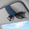 Sunglasses Holders for Car Visor,Car Magnetic Glasses Holder Leather Sunglasses Clip and Ticket Card Clip Suitable for Car Interior Visor and Different Size Eyeglasses. (Blue)