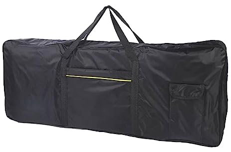 JISADER Housse électronique 61 touches rembourrée, étui de rangement pour accessoires de studio de musique concert avec étui de transport pour, noir
