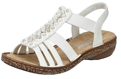 Rieker Damen Sandalen 62809-60 beige Gr. 38