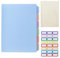 Hardcover Subject Notebook for School Work Meeting,A5 B5 Refillable Ring Binder Notebook with Dividers&Tabs,240 Removable Pages,Loose Leaf Personal Planner (B5 Blue)