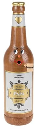 Räucherflasche Bier Longneck 0,5 l braun (Bester Papa)