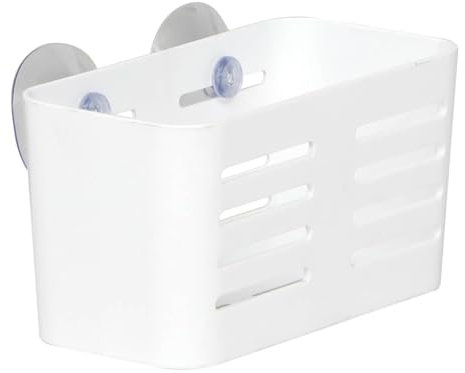 Tendance - Panier rectangulaire mm ps sur ventouses - blanc