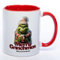 Stickyworld exclusive Grinch Weihnachtstasse Merry Grinchmas - lustige Kaffetasse - spülmaschinenfest 330 ml Keramik (rot)