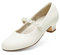 DREAM PAIRS Mädchen Mary Jane Strap Flache Schuhe Ballerinas Prinzessin Schuhe Flache Schulschuhe,Size 32,Elfenbein/pu,SDFL2403K