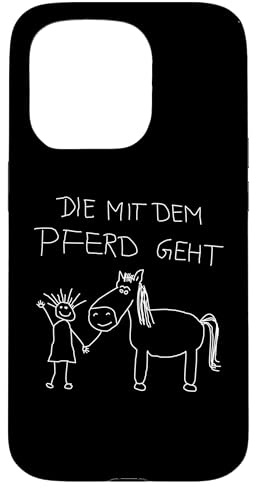 Pferd Pferde Mädchen Horse Reiten Reiter Reiterin Pferde Hülle für iPhone 15 Pro