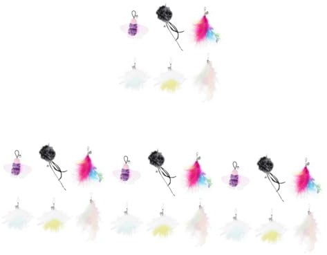 YARNOW Piezas Cabezal De Repuesto para Gato Teaser Ejercicio De Gato Juguetes para Pájaros Grandes Juguetes De Ejercicio para Gatos Felpa Amplio Espectro Mascota