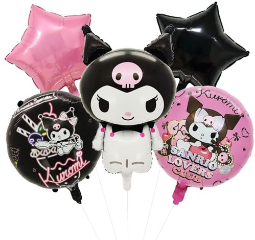 Kurom Globo Cumpleaños Niña 5 Pcs,Feliz Cumpleaños Decoracion,Kurom cumpleaños Decoracion,Globos Dibujos Animados,Cumpleaños Infantiles