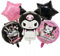 5pcs Kurom Cartoon Aluminium Folienballons,Kurom Cartoon Ballon Geburtstagsdeko,Kindergeburtstag Ballon Dekoration,Folienballon Party Deko für Kinder