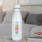 Transparent Gift Botella Personalizada con Nombre Letras Colores. Regalos Personalizados. Botellas de Agua Acero Inoxidable Termo. Regalos Originales para Profesores y Profesoras. Detalle Fin de Curso