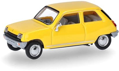 herpa modello di auto Modellauto Renault R5, in scala 1:87, pezzo da collezione, modello tedesco, statuetta plastica, Colore: giallo