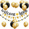 WakiHong Banderole Bienvenue, Bannière Décorative Welcome Home, Fournitures de Décoration pour Mariage, Noël et Fête de Famille Vintage