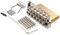 Musiclily Ultra 52,5mm Ottone Stile Ponte Tremolo 6 Viti Knife Edge per Chitarra Elettrica Tipo Strat, Nickel