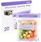 20Pcs Microwave Steamer Bag - Steam Cooking Bag Steam Food Storage Bags Microwave Steam Bags for Food Vegetables Potatoes and Meat Microwave and Freezer Safe 7.9in X 8.9in