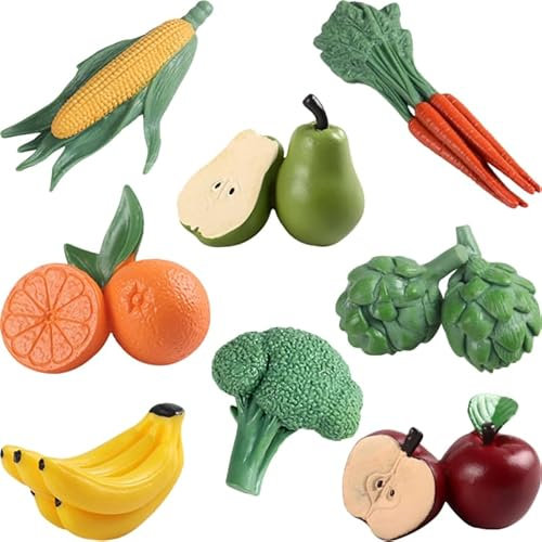 Modelos Realistas De Frutas Y Verduras Simuladas, Conjunto De 8 Piezas para Decoración De Cocina, Comedor, Escaparates Y Eventos Temáticos