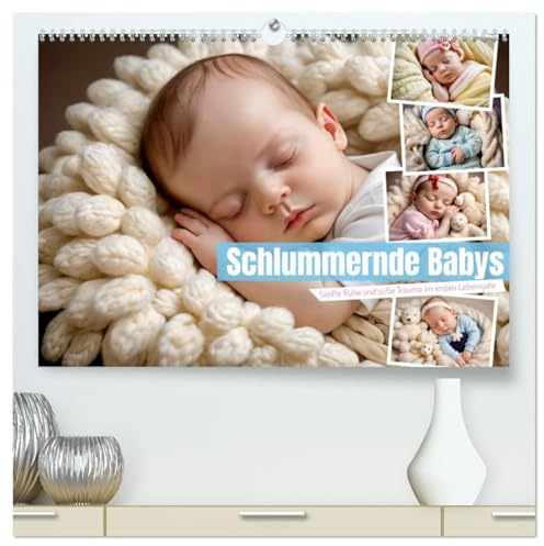 Schlummernde Babys (hochwertiger Premium Wandkalender 2026 DIN A2 quer), Kunstdruck in Hochglanz: Ein Kalender voller zauberhafter Babyschlafmomente (CALVENDO Menschen)