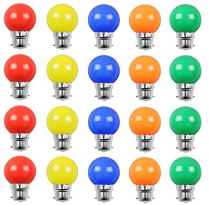 Pfjsseey Bulbi colorati a LED B22 Bulbo del illuminazione baione
