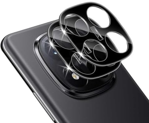 Funrae 2 PCS Kameraschutz Schutzfolie für Xiaomi Redmi Note 14 Pro Plus 5G/ 14 Pro+ für Panzerglas, 9H Härte Kratzerfest Kamera Schutz Glas mit Positionierhilfe für Installation, HD Linse Schutzglas