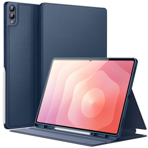 JETech Funda para Samsung Galaxy Tab S11 Ultra, Marino | Soporte Multiángulo, con S Pen Soporte, Carcasa Protectora Slim, Activación/Reposo Automático