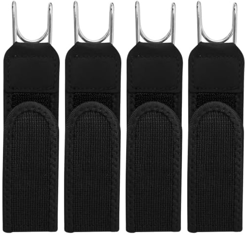 MUYAPAY 4 Stück Gürtel Ohne Schnalle für Herren Damen, Elastischer Gürtel Ohne Schnalle mit Metallhaken Bequemer Unsichtbarer Verstellbarer Hüftgurt Für Arbeit, Reisen Und Alltag