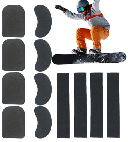 Ski & Snowboard Boots Fitting Pads, Fersenpolster Für Skischuhe Weiche Selbstklebende Einlagen Skischuh Pads & Polster Set – 4 Knöchelpads & 8 Schienbeinschoner Für Blasenschutz Druckentlastung