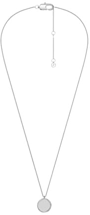 Fossil Ellis Damen Silberfarbene Halskette aus Edelstahl, JF04978040
