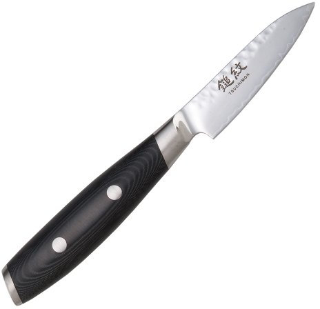 Yaxell Tsuchimon Kitchenknife-Fabriqué au Japon - 8 cm-Couteau d'Office Lame 3 couches-Core VG10 matière
