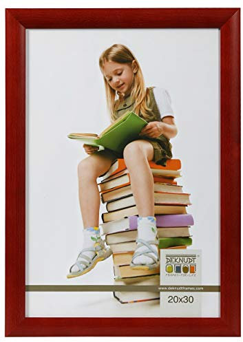 Promo Ideal Holz Bilderrahmen in viele Größen viele Farben Foto Rahmen: Farbe: Rot | Format: 10x15