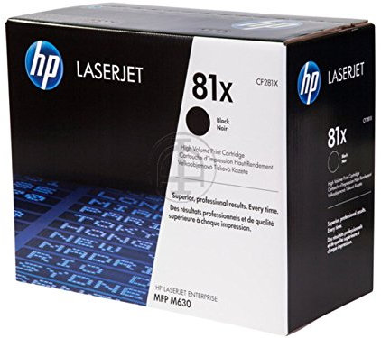 HP original - HP - Hewlett Packard LaserJet Enterprise M 604 dn (81X / CF 281 X) - Toner schwarz - 25.000 Seiten