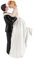ACMEDE Brautpaar Tortenfigur Tortendeko Hochzeit 8.5 x 7.5 x 16cm