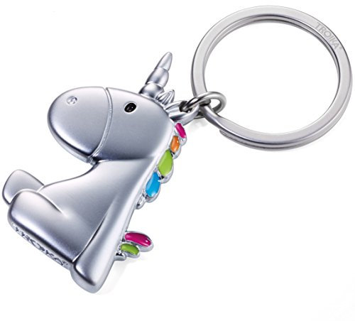 TROIKA KR17-08/MA Porte-clés Licorne – Pas le dernier de son genre – En fonte de métal – Mignon – Multicolore – L'original de