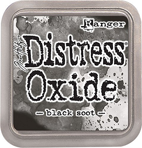 Ranger Ruß Not-Oxid Tinte Pad, Kunststoff, schwarz, 7,5 x 7,5 x 1,9 cm