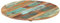 vidaXL Tischplatte Massivholzplatte Holzplatte Ersatztischplatte Holz Platte für Couchtisch Beistelltisch Rund 40cm 15-16mm Recyceltes Massivholz