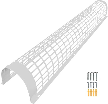 Elixir Gardens Metal Tube Heater Guards | 1, 1.3, 2, 2.3, 3 & 4 Foot Sizes | Safety Guard (Supplied with Attachment Screws & Plugs) | Strong & Durable Powder Coated Steel | 2.3 ft
