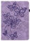 XFDSFDL® Protective Cover for Samsung Galaxy Tab S2 SM-T810/T815 (9.7 Inch) PU Leather Flip Case Butterflies Flying Pattern with Built Stand Holster Wallet Device Shell Purple