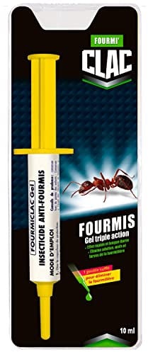 Fourmi'Clac® Gel Anti-Fourmis Double Action 10g – Insecticide Puissant à Action Rapide – Élimine Fourmis et Fourmilières – Effet Longue Durée – Idéal pour l’Intérieur