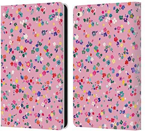 Head Case Designs Licenciado Oficialmente Ninola Ditsy Rosa Jardín Carcasa de Cuero Tipo Libro Compatible con Apple iPad Air 2 (2014)