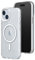 RhinoShield Coque Clear Compatible avec Magsafe pour [iPhone 15] | Force magnétique supérieure, Haute Transparence et résiste au jaunissement. Personnalisable - Blanc Contour objectifs Photo