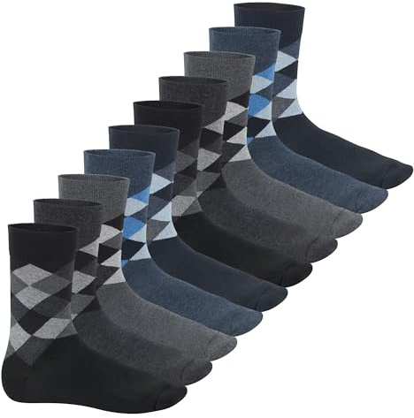 Footstar Herren Motiv Socken (10 Paar) Baumwoll Socken mit verschiedenen Mustern