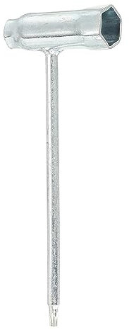 PATIKIL 13mm/19mm Chainsaw Combination T-Wrench Hex Wrench Spark Plug Socket, Silver