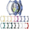 YUVIKE Watch-Displayschutzfolie, kompatibel mit Samsung YUVIKE Watch 5/4, 44 mm, glitzernde TPU-Hülle, weicher Schutz, voller Schutz mit Kristall-Strass, für YUVIKE Watch 5/4, 44 mm, 16 Farben