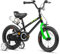 Glerc Kinderfahrrad 12 Zoll Fahrrad mit Stützrädern & Flaschenhalter für 1 2 3 4 Jahre alte Jungen und Mädchen, Schwarz