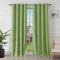 Joydeco Rideau Occultant 2 Pièces, Rideau Thermique Isolant Anti Chaleur Tenture Opaque à Oeillets Isolation Lumiere Anti UV Decoration Chambre Maison Salon Intérieurs(Vert,2xL135xH240)