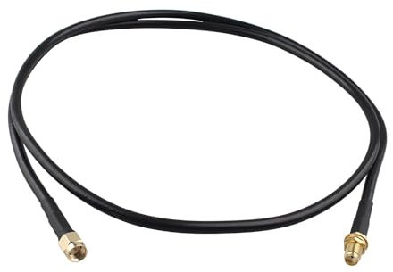 Futheda SMA Antenne Kabel SMA Stecker auf SMA Buchse WLAN Antenne Verlängerungskabel 1M RG58 Koaxialkabel Kompatibel mit 4G LTE WLAN FPV Homematic CCU2 CC1101 Huawei Router MEHRWEG